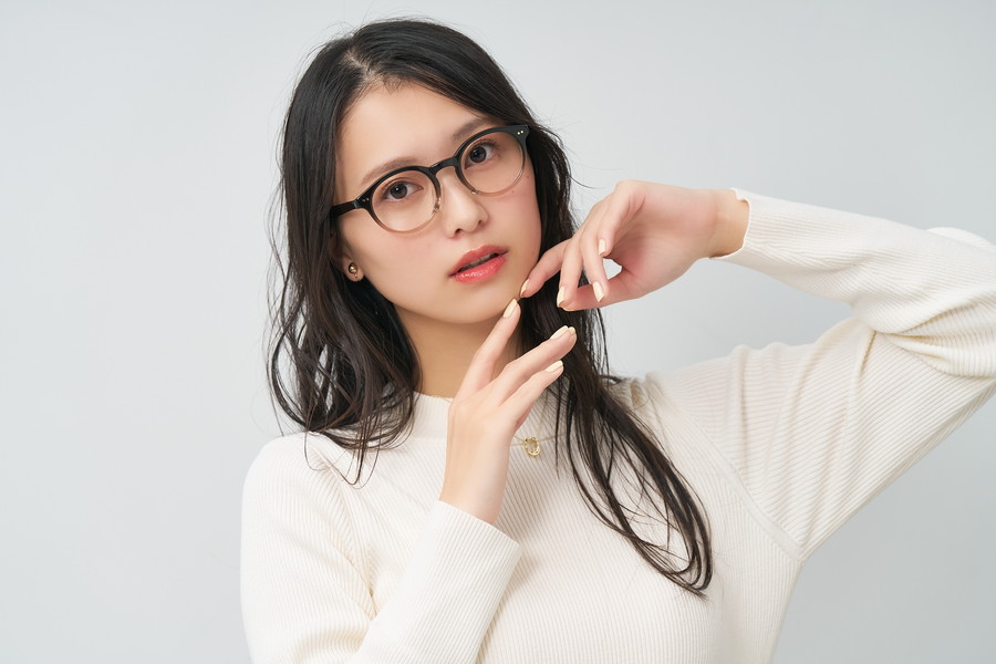 創業25周年フェア]小さめサイズのボストン型[中顔面短縮みえメガネ