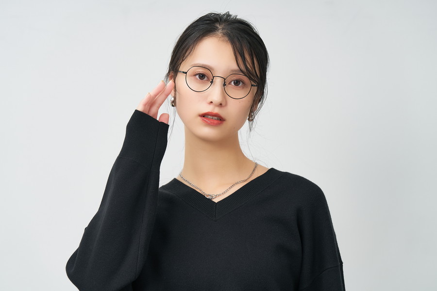 小さめサイズのボストン型メタルフレーム（ZN252013-14F1）｜メガネの