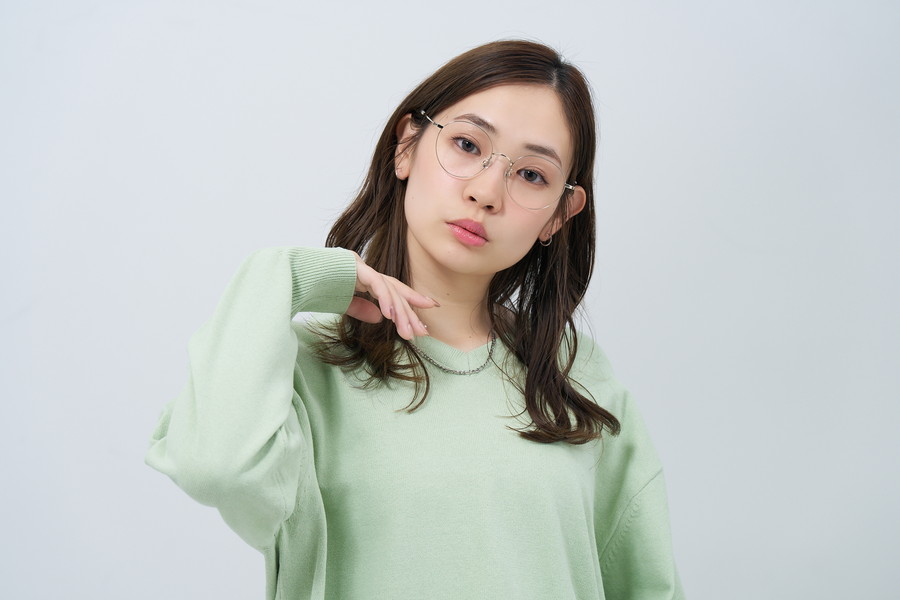顔なじみの良い快適なかけ心地のボストン型メガネ[鼻高みえメガネ][中