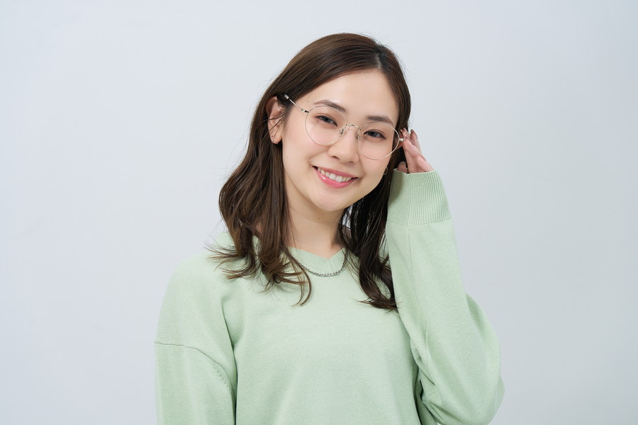 顔なじみの良い快適なかけ心地のボストン型メガネ[鼻高みえメガネ][中