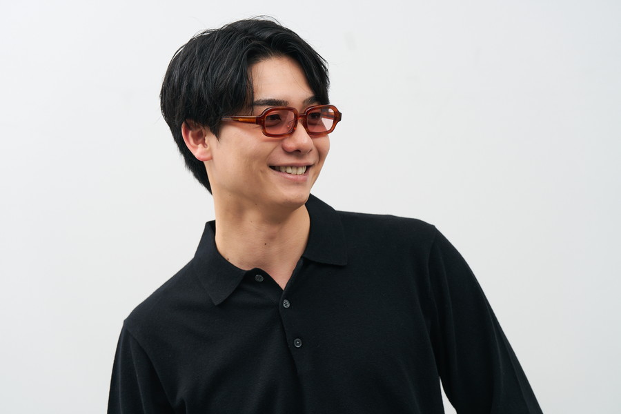 期間限定価格]SUNCUTGlasses/トレンドの太縁ウェリントン型サングラス