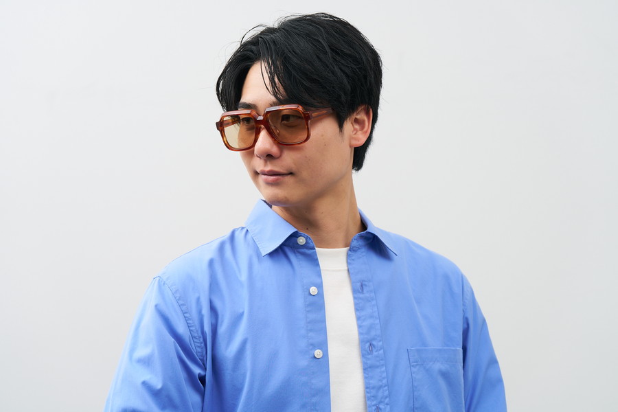 期間限定価格]SUNCUTGlasses/存在感のあるウェリントン型サングラス