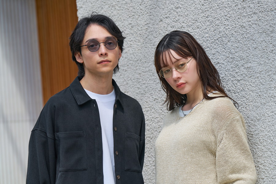 トレンドカラーが特徴のボストン型メタル(WEB限定)SUNCUTGlasses/UV100
