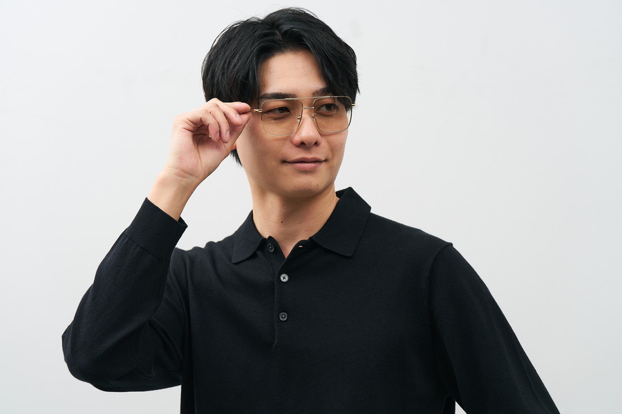 期間限定価格]SUNCUTGlasses/トレンドのウェリントン型メタル