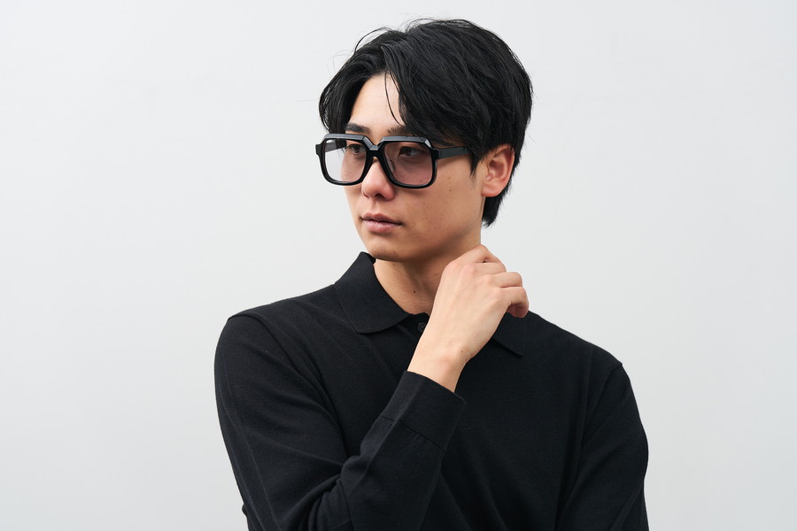 期間限定価格]SUNCUTGlasses/存在感のあるウェリントン型サングラス