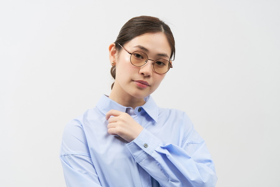 トレンドカラーが特徴のボストン型メタル(WEB限定)SUNCUTGlasses/UV100