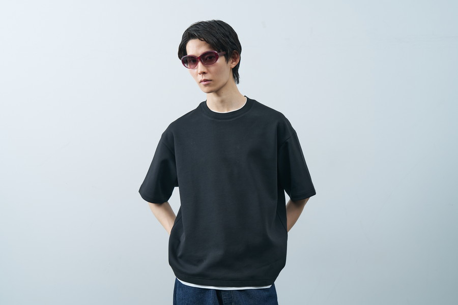 繊細な彫金が映えるボストン型コンビネーションフレーム/SUNCUTGlasses