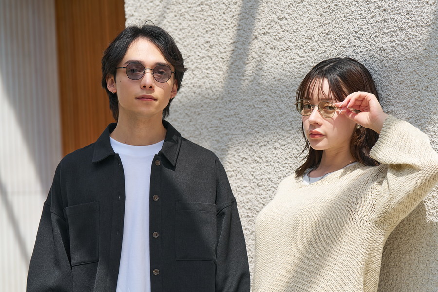 トレンドカラーが特徴のボストン型メタル(WEB限定)SUNCUTGlasses/UV100