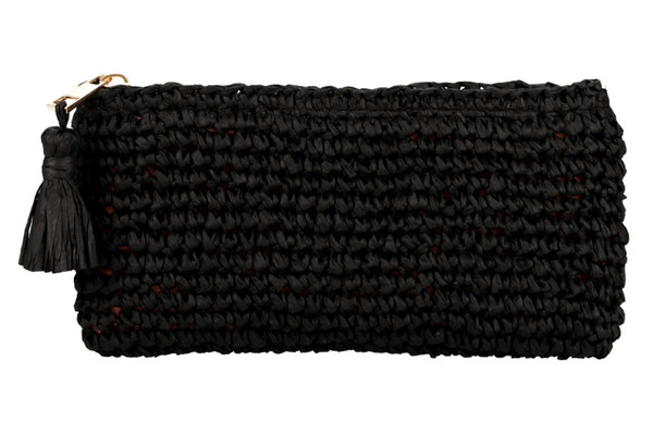 RAFFIA POUCH