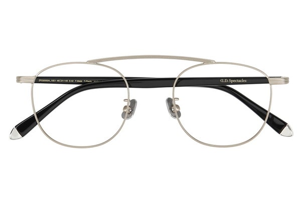 D.D.spectacles ZF232002-15E1】(メガネ MEN ウエリントン シルバー