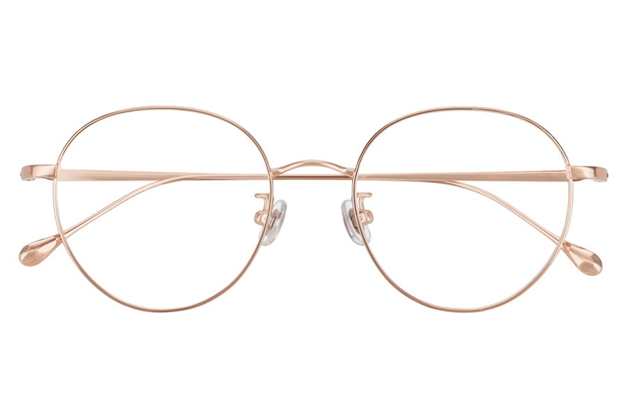 ボストン型チタンフレーム[中顔面短縮みえメガネ]