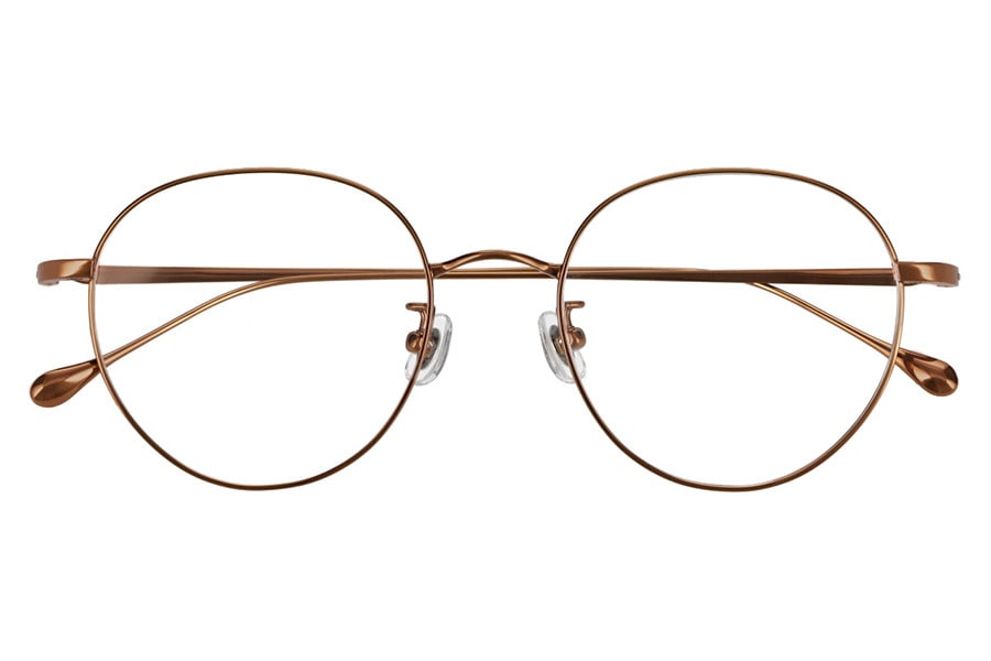 ボストン型チタンフレーム[中顔面短縮みえメガネ]