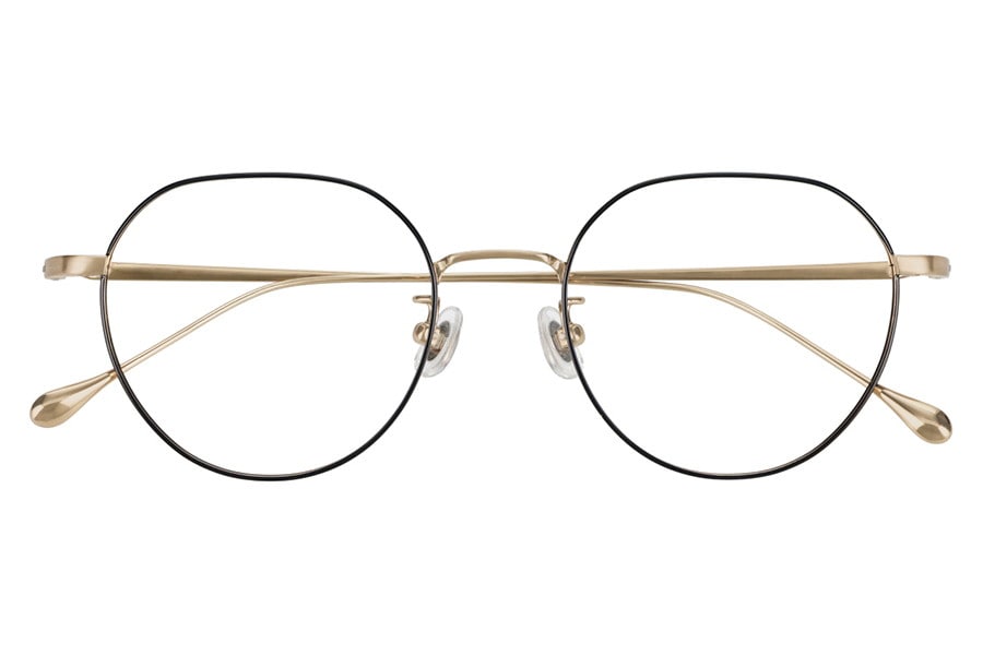 ボストン型チタンフレーム[中顔面短縮みえメガネ]