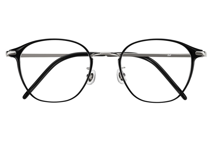 すっきりとした顔馴染みの良いウェリントン型[中顔面短縮みえメガネ]