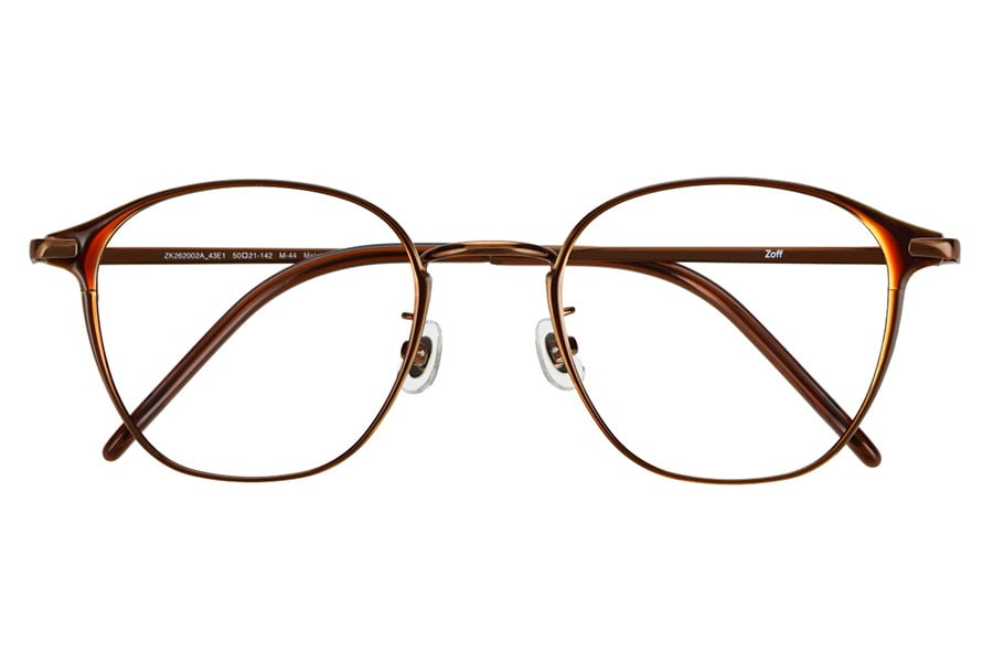 すっきりとした顔馴染みの良いウェリントン型[中顔面短縮みえメガネ]