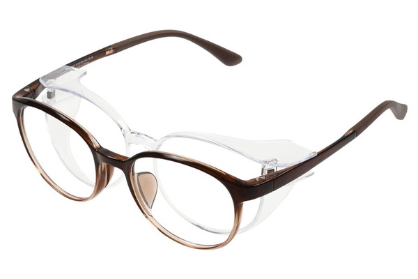 特許商品 着脱型フード付き2wayメガネ Zoff Protect Zn1003 48a1 メガネ ウィメンズ ボストン ブラウン メガネ のzoffオンラインストア