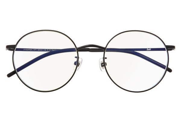 Zoff Pc ブルーライトカット率約35 Zy2p02 14f1 Pcメガネ 老眼鏡 Unisex ボストン ブラック メガネの Zoffオンラインストア