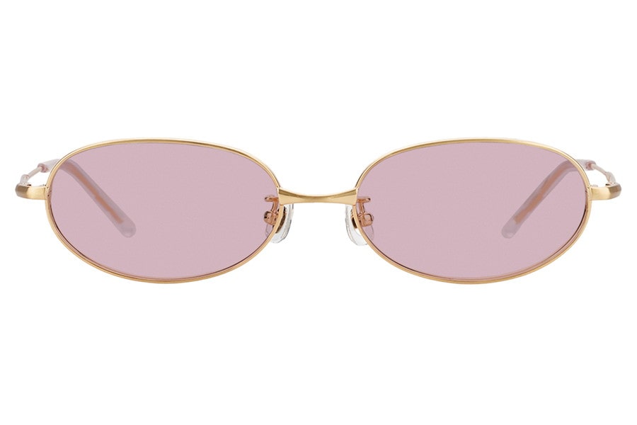 SUNCUTGlasses/トレンドのオーバル型メタルサングラス